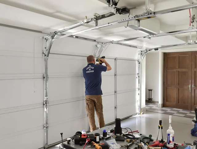 Jerome Garage Door Repair certified technician performing precision garage door repair in Jerome
