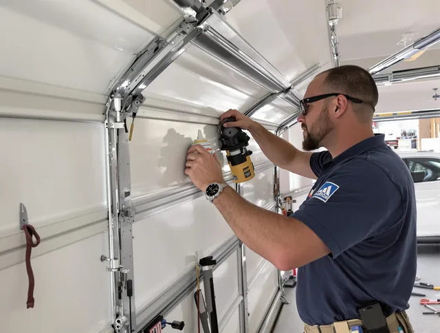 Jerome Garage Door Repair technician quieting a noisy garage door in Jerome