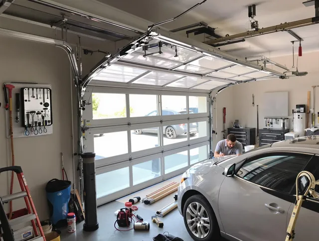 Garage door noise reduction service by Jerome Garage Door Repair in Jerome