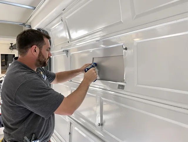 Garage door panel repair by Jerome Garage Door Repair in Jerome