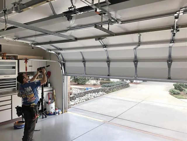 Garage door track repair service by Jerome Garage Door Repair in Jerome